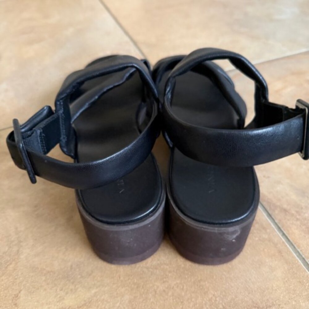 VINCE Skylar leather platform sandals 8.5 $295 NEW - Picture 4 of 7